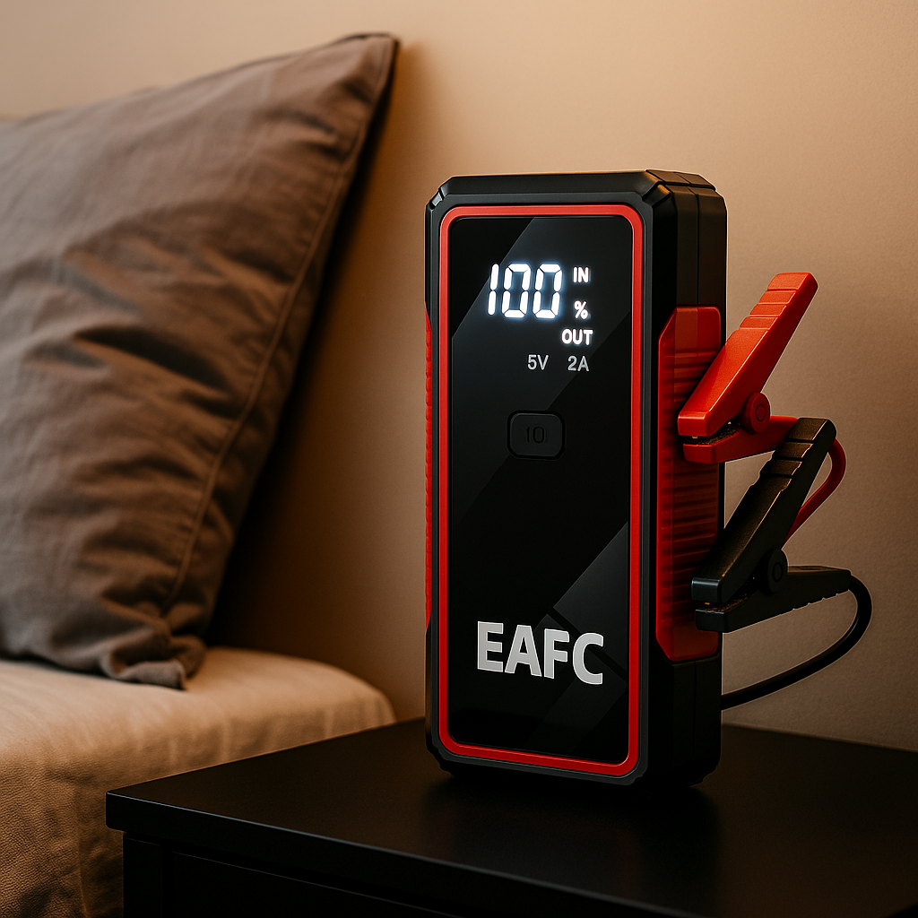 PowerGuard™ – Inteligentny Rozrusznik Samochodowy 2000A z Funkcją Power Banku i Latarką LED